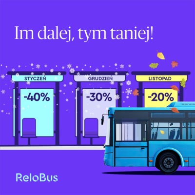 Im dalej, tym...taniej z ReloBus - Oddział Tczew